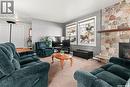 706 2Nd Avenue, Borden, SK  - Indoor Photo Showing Living Room With Fireplace 