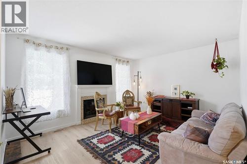1608 Vickies Avenue, Saskatoon, SK - Indoor Photo Showing Living Room With Fireplace