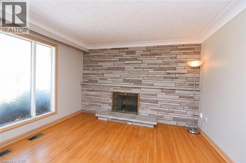 142 Delmar Drive, Hamilton, ON - Indoor Photo Showing Other Room With Fireplace