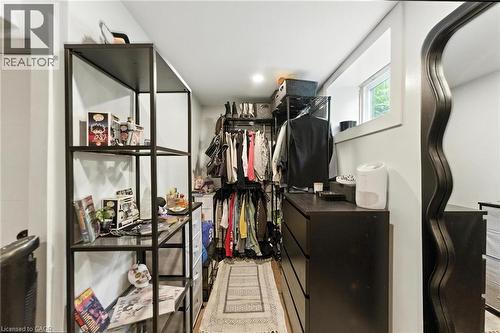 View of open-concept closet - 90 Toby Crescent Unit# Lower, Hamilton, ON - Indoor