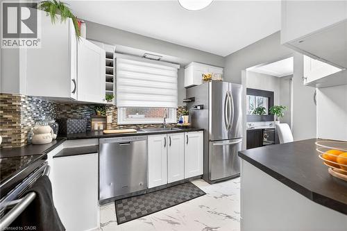 624 Upper Ottawa Street, Hamilton, ON - Indoor Photo Showing Kitchen With Double Sink