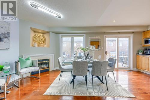2470 Bankside Drive, Mississauga, ON - Indoor Photo Showing Dining Room With Fireplace