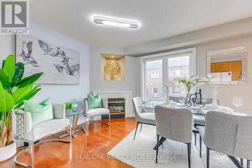 2470 Bankside Drive, Mississauga, ON - Indoor Photo Showing Dining Room With Fireplace