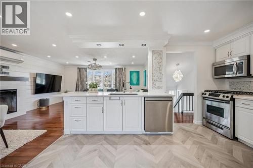 219 Blackhorne Drive, Kitchener, ON - Indoor Photo Showing Kitchen With Upgraded Kitchen