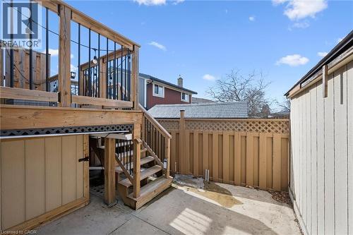 Upper Unit Patio - 219 Blackhorne Drive, Kitchener, ON - Outdoor With Exterior