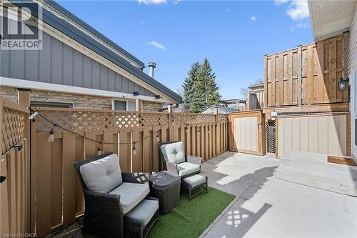 Lower Unit Patio & Storage - 219 Blackhorne Drive, Kitchener, ON - Outdoor With Deck Patio Veranda With Exterior