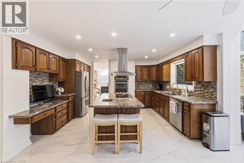 39 Templer Drive, Ancaster, ON - Indoor Photo Showing Kitchen With Double Sink