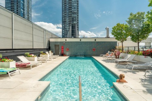 Pool - 4105-1288 Av. Des Canadiens-De-Montréal, Montréal (Ville-Marie), QC - Outdoor With In Ground Pool