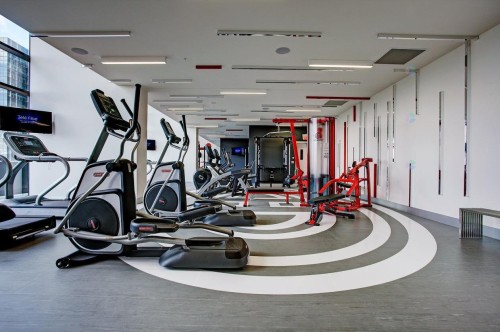 Exercise Room - 4105-1288 Av. Des Canadiens-De-Montréal, Montréal (Ville-Marie), QC - Indoor Photo Showing Gym Room