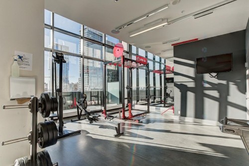 Exercise Room - 4105-1288 Av. Des Canadiens-De-Montréal, Montréal (Ville-Marie), QC - Indoor Photo Showing Gym Room
