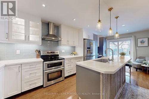 renovated kitchen - 75 Monteith Crescent, Vaughan, ON - Indoor Photo Showing Kitchen With Upgraded Kitchen