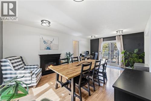 1378 Upper Wellington Street, Hamilton, ON - Indoor Photo Showing Dining Room With Fireplace