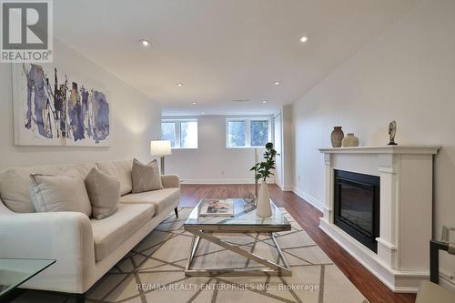 1439 Larchview Trail, Mississauga, ON - Indoor Photo Showing Living Room With Fireplace
