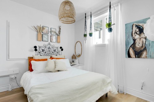 Bedroom - A-12 Ch. Des Tilleuls, Saint-Sauveur, QC - Indoor Photo Showing Bedroom