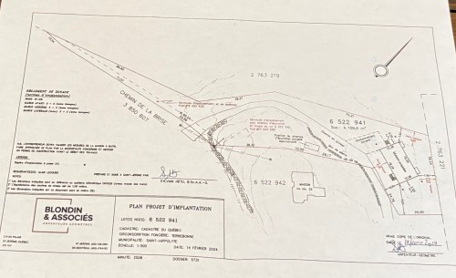 Plan (croquis) - Ch. De La Brise, Saint-Hippolyte, QC 