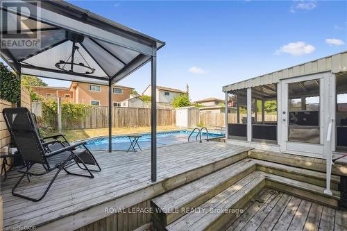 263 The Country Way, Kitchener, ON - Outdoor With In Ground Pool With Deck Patio Veranda