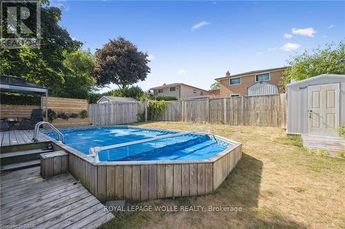 263 The Country Way, Kitchener, ON - Outdoor With Above Ground Pool With Backyard