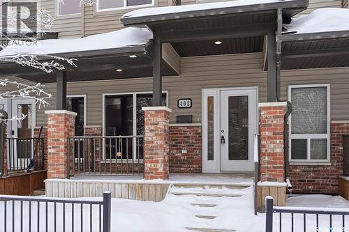402 110 Willowgrove Crescent, Saskatoon, SK - Outdoor With Deck Patio Veranda