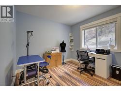 1st  bedroom with closet and window to back yard - 