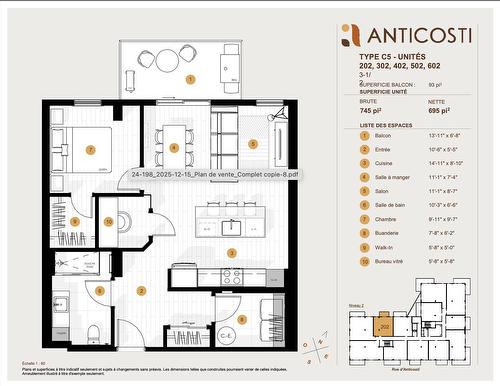 Plan (croquis) - 502-1377 Rue D'Anticosti, Lévis (Les Chutes-De-La-Chaudière-Est), QC - Other
