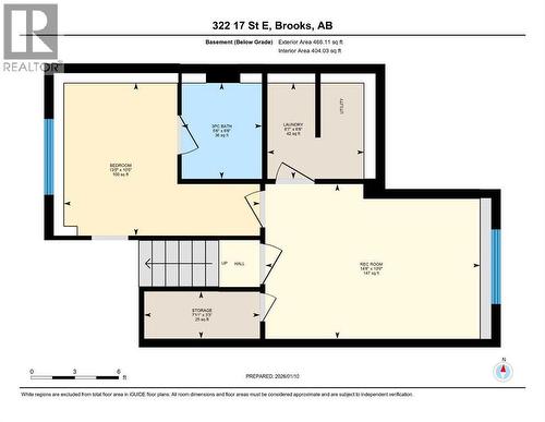 RMS Measurements for Basement - 322 17 Street E, Brooks, AB - Other