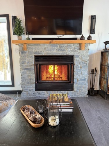 Autre - 370 Mtée Victor-Nymark, Saint-Sauveur, QC - Indoor Photo Showing Living Room With Fireplace