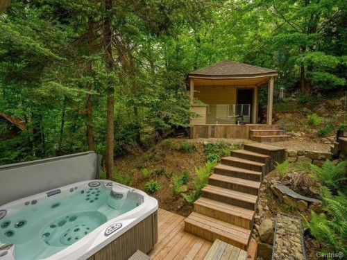 Spa - 370 Mtée Victor-Nymark, Saint-Sauveur, QC - Outdoor With Deck Patio Veranda