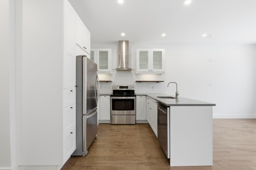 Kitchen - 4865 Rue Ste-Émilie, Montréal (Le Sud-Ouest), QC - Indoor Photo Showing Kitchen With Upgraded Kitchen