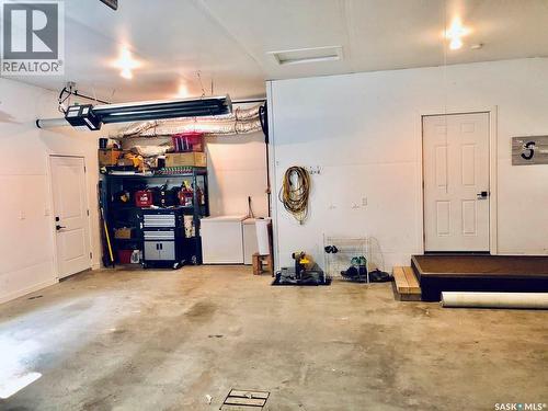 9 Warren Street S, Redvers, SK - Indoor Photo Showing Garage