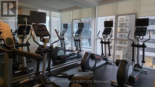 3408 - 4070 Confederation Parkway, Mississauga, ON - Indoor Photo Showing Gym Room
