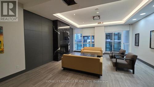 3408 - 4070 Confederation Parkway, Mississauga, ON - Indoor With Fireplace