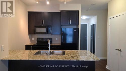 3408 - 4070 Confederation Parkway, Mississauga, ON - Indoor Photo Showing Kitchen With Double Sink With Upgraded Kitchen