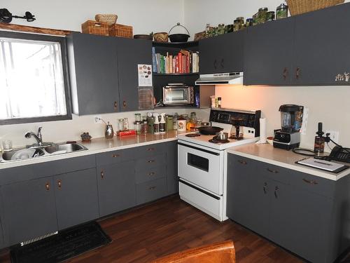 43 Sigalet Road, Lumby, BC - Indoor Photo Showing Kitchen With Double Sink