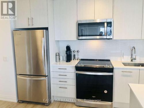 2708 - 286 Main Street, Toronto, ON - Indoor Photo Showing Kitchen With Stainless Steel Kitchen With Upgraded Kitchen