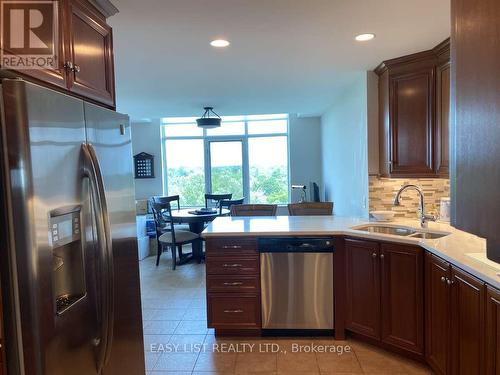 803 - 3580 Rivergate Way, Ottawa, ON - Indoor Photo Showing Kitchen With Double Sink