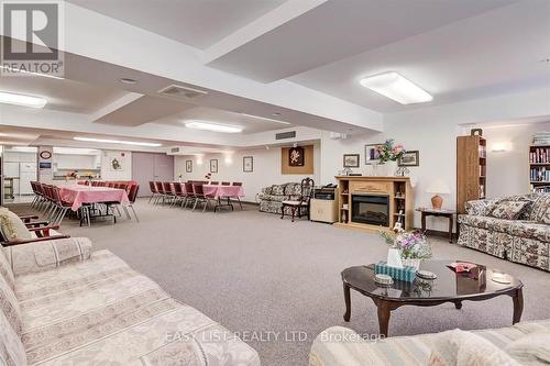 311 - 8 Huron Street, Kawartha Lakes, ON - Indoor Photo Showing Living Room With Fireplace