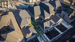 Aerial perspective of suburban area - 