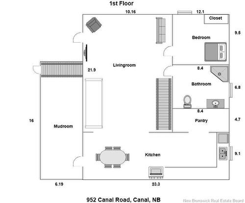 952 Canal Rd, Second Falls, NB 