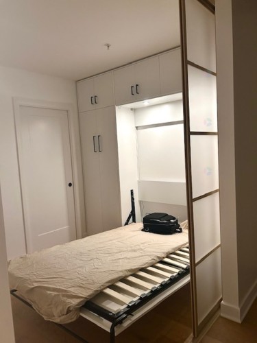 Office - 317-1575 Rue Gareau, Montréal (Ville-Marie), QC - Indoor Photo Showing Bedroom