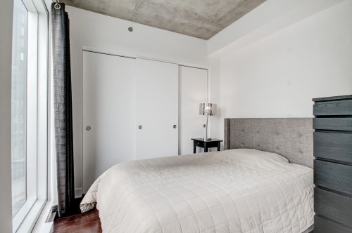 Chambre à coucher - 509-101 Rue Peel, Montréal (Le Sud-Ouest), QC - Indoor Photo Showing Bedroom