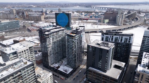 Photo aérienne - 509-101 Rue Peel, Montréal (Le Sud-Ouest), QC - Outdoor With View