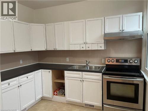 206 Locke Street, Hamilton, ON - Indoor Photo Showing Kitchen With Double Sink