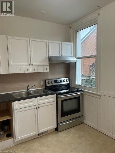 206 Locke Street, Hamilton, ON - Indoor Photo Showing Kitchen With Double Sink