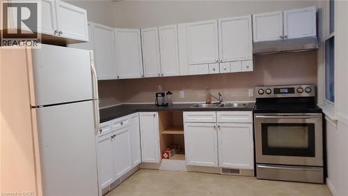 206 Locke Street, Hamilton, ON - Indoor Photo Showing Kitchen With Double Sink