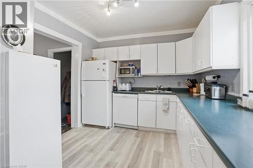 16 Albemarle Street, Hamilton, ON - Indoor Photo Showing Kitchen With Double Sink