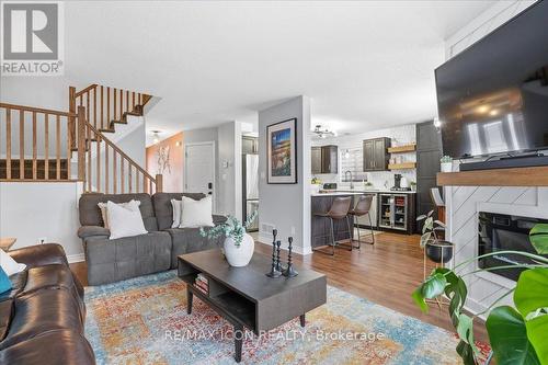 361 Sienna Crescent, Kitchener, ON - Indoor Photo Showing Living Room With Fireplace