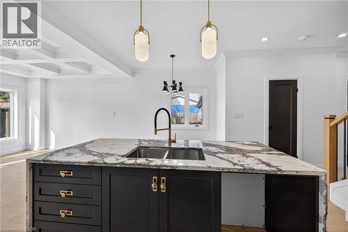 1036 Garth Street, Hamilton, ON - Indoor Photo Showing Kitchen With Double Sink With Upgraded Kitchen