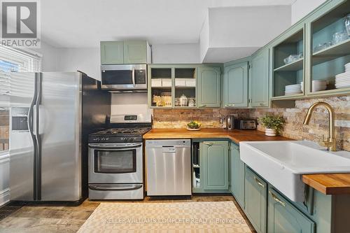 22 Cope Street, Hamilton, ON - Indoor Photo Showing Kitchen With Stainless Steel Kitchen With Upgraded Kitchen