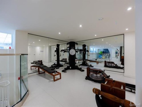 Salle d'exercice - 1311-360 Rue Mayor, Montréal (Ville-Marie), QC - Indoor Photo Showing Gym Room