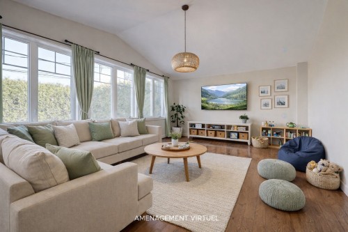 Salle à manger - 41 Rue Champlain, Saint-Constant, QC - Indoor Photo Showing Living Room